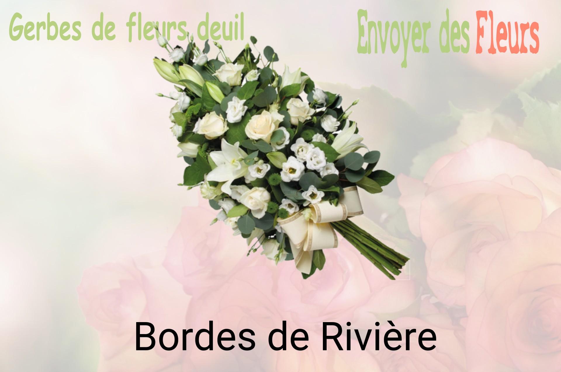 Gerbe de fleurs de deuil livrée à Bordes-de-Rivière